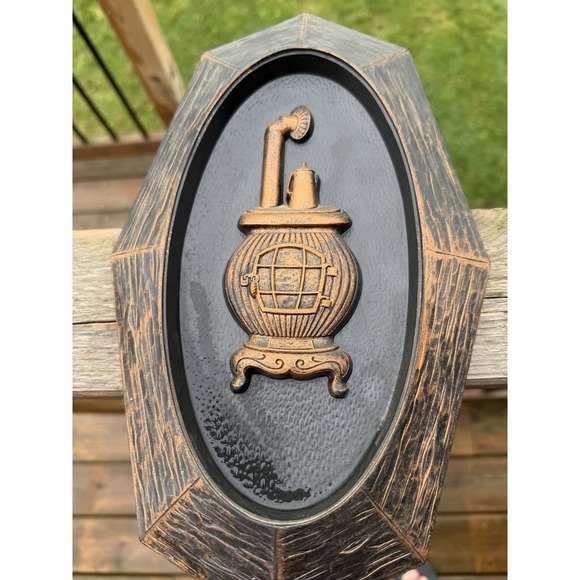 Coffee Grinder Dart Ind Wall Hangings Vtg 1970s Copper Look Plastic 12" Set of 2 - Picture 12 of 12